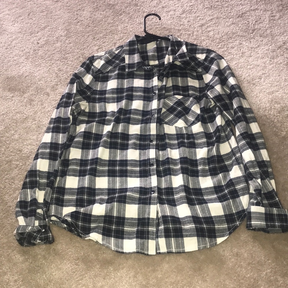 Plaid button down